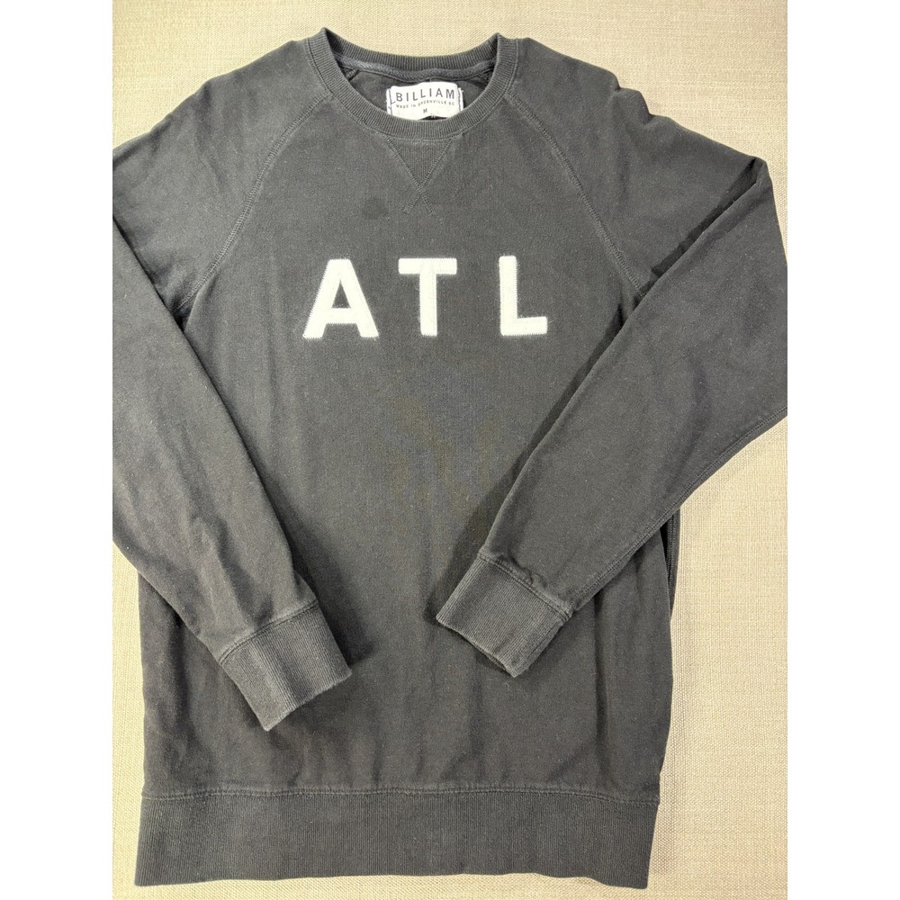 Billiam Jeans Black ATL Sweatshirt Size Medium - See Pics/Description